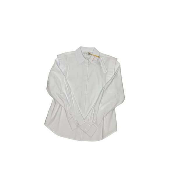 House of Harlow 1960 NWT white long sleeve button up shirt size XS - Picture 9 of 13